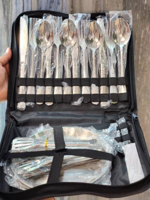 ست کمپینگ 4 نفره قاشق و چنگال